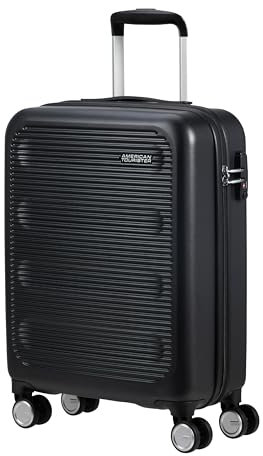 American Tourister Astrobeam - Spinner S, Hand Luggage, 55 cm, 36 L, Black (Storm Black)
