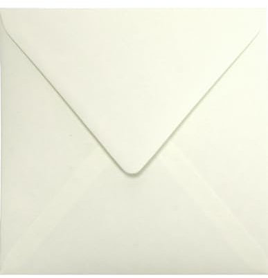 Netuno 25 quadratische Briefumschläge Creme 15,3 x 15,3 cm 120g Materica Limestone farbige Umschläge bunt hochwertig Briefhüllen Naturpapier ökologische Kuverts Einladungsumschläge elegant