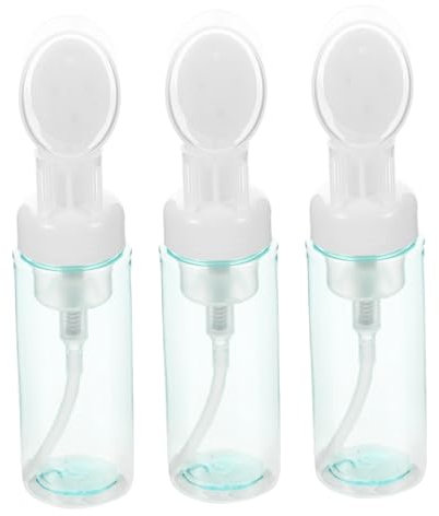 Gogogmee 3stücke Schaumflasche Mit Bürste Für Gesichtspflege Multifunktions-Spender Aus Kunststoff Tragbar Für Reisen Wanderungen Und Alltaggebrauch Leere Flasche Für Shampoo Dusche Oder Re
