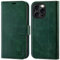 OCASE for iPhone 16 Pro Case, PU Leather Wallet, Magnetic Flip Folio Cover with RFID Blocking, Card Holders, Shockproof TPU, and Kickstand for 6.3 Inch iPhone 16 Pro (2024), Dark Green