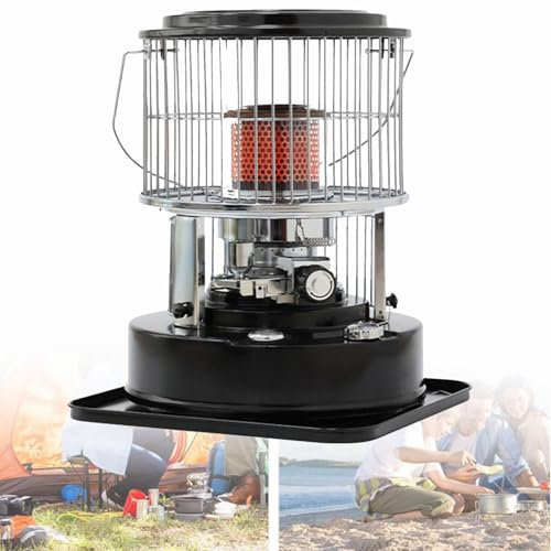 Hydravex Poêle à pétrole Portable, brûleur à pétrole, chauffages à Huile de Camping avec poignée, pour intérieur extérieur, Patio, terrasse, Maison, Barbecue, pêche, Garage