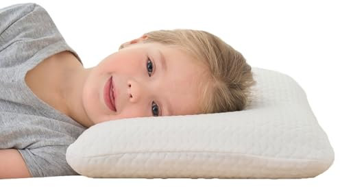 SIKAINI Kinderkopfkissen - Ergonomisches Kissen Kinderzimmer mit Memory-Schaum - ideal als Kinderkissen für erholsamen Schlaf