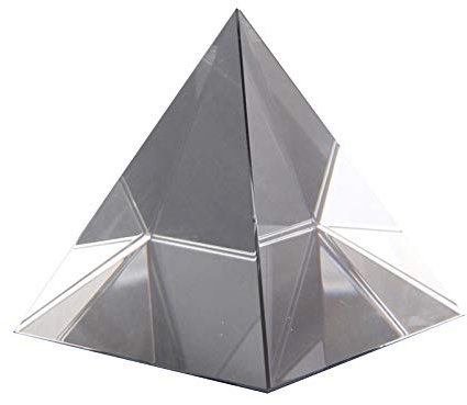 Joskeijky Prisma Optische Glas Pyramide 40 Mm Hohes Rechteckiges Polyeder Geeignet für Unterrichts Experimente