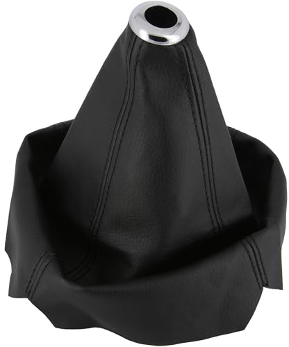 Recambo Schaltsack aus Kunstleder Universal für Durchmesser: 24cm | Höhe: 20cm mit Chrom Ring, Plug & Play, Schaltmanschette