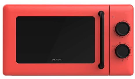 Cecotec Forno a Microonde con Grill Da 20 L Proclean 3110 Red. 700 W In 6 Livelli E Griglia Da 800 W, Modalità Scongelamento, Segnale Fine Cottura, Lampada Interna, Timer 30 Minuti, Design Rosso
