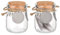 DELORIGIN 2 Pot Commémoratif en Fourrure pour Animaux de Compagnie Bouteille en Verre de Stockage de Poils d'animaux Pendentifs en Forme de Cœur Urne Commémorative pour Cendres d'animaux
