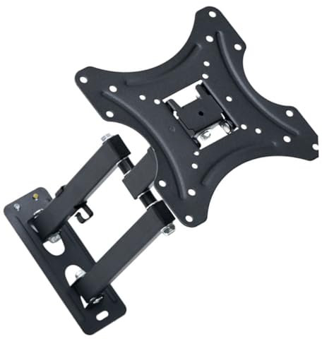 NUOBESTY Displayständer Schwenkbare Schlanke Halterungen LCD Tv Halter 26 Zoll LCD Tv Halterung 27 Zoll Drehbar 37 Zoll LCD Tv Rack 23 Zoll LCD Tv Rack 42 Zoll Tv Aufhänger Schwarz