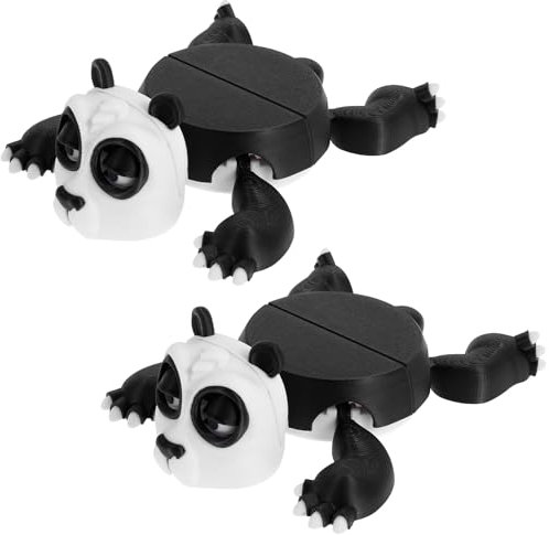 PATNFR 2Pcs PLA Panda Shape 3D Tea Cup Holder Release Pressure 3D Printed Cup Holder Practical Panda Shape Saucer Funny for Home