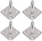 Marhynchus 304 Stainless Steel Hook for Hammocks and Decorations, 4 Sets of 4, Brushed Surface for High Shine