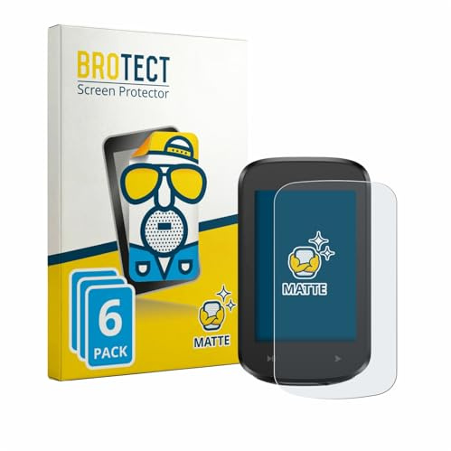 BROTECT Entspiegelungs-Schutzfolie für igpsport BSC100MAX (6 Stück) Matte Displayschutz-Folie, Anti-Reflex, Anti-Fingerprint