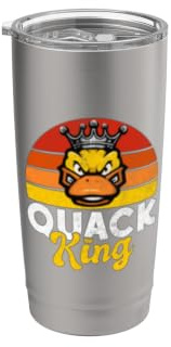 Quack King Duck Bicchiere termico in acciaio inox doppia parete