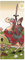 Bilderdepot24 Türtapete Ritter 90 x 200 cm Vintage - einteilig Türaufkleber Türfolie Türposter - Kinderzimmer Junge Mädchen Kinderbild Pferd