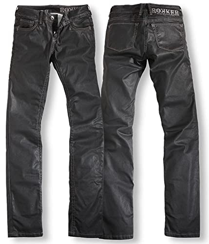 Rokker The Black Diva Damen Motorrad Jeans, schwarz, 26