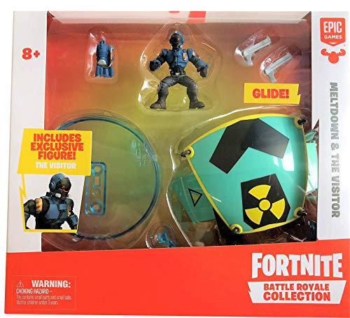 Fortnite 36438 Battle Royale Glider Playset, Set mit exklusivem Gleiter Meltdown Kernschmelze, Spielset mit Aktionfigur, typischen Waffen und Ausrüstung, Aktionspielset für Fans ab 8+, Mehrfarbig