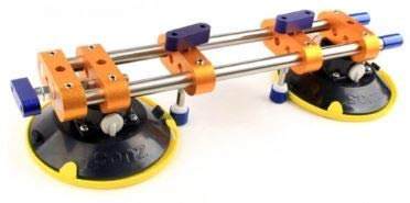 Insemac | Ventosa Nivelado de Encimeras | Ventosa doble para unión y nivelado de juntas de encimeras | Nivelador de superficies con ajuste preciso para reparaciones | 150mm de diámetro