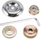 UBERMing 5 Stück Rasentrimmer Zubehör Universal Rasenmäher Klingenadapter Metallgetriebe Mutter Messer Wartung Kit für Rasenmäher Bewässerungsmaschine Trimmer