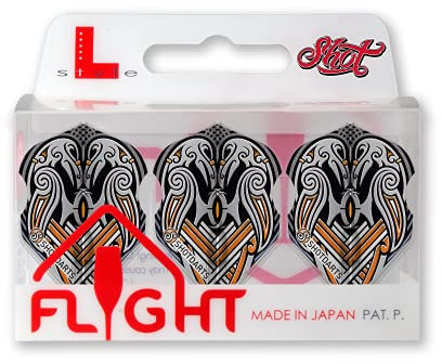 Shot! L-Style Viking Raven Black L3 - Dart Flights