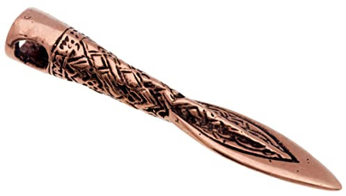 Windalf Wikinger Schmuck-Anhänger ARAWN 4 cm Vikings Speerspitze Vintage Pfeilspitze Edle Bronze