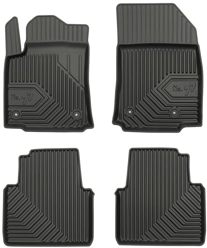 MOTOS Alfombrillas de Goma para Citroen C3 Aircross Desde 2017 Mejore la Comodidad de Sus Viajes con la Alfombra Antideslizante Car No.77- Alfombrillas de Coche para Varias Estaciones