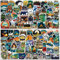 Outdoor Sticker Pack, 100 Stück Abenteuer Wandern Canmping Wildnis Aufkleber für Wasserflaschen, Autos, Laptop, Vinyl Wasserdichte Reise Coole Naturwald Abziehbilder für Erwachsene, Teenager, Camper