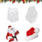 Weihnachtsmann Perücke Bart Santa Claus, Weihnachtsmann Nikolaus Perücke und Bart Set, Weihnachtsmann Mütze mit Bart und Stylischer, Weihnachtsmannmütze mit Bart und Perücke, Nikolaus, Weihnachten