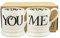 Emma Bridgewater Black Toast You & Me Set of 2 1/2 Pint Mugs (Boxed)