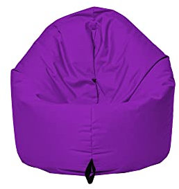 MB MILLINDABAG 2 in 1 Sitzsack für Kinder Jugendliche und Erwachsene Beanbag Sessel Kissen Indoor & Outdoor Gaminggeignet & bereits gefüllt Sitzkissen Bodenkissen (Lila, Durchmesser: 135 cm)