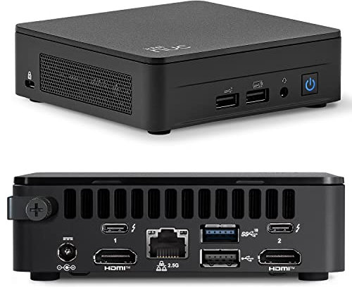 Intel NUC 13 Pro Arena Canyon Mini PC NUC13ANKi5 Mini computer desktop/HTPC 13a gen. Intel Core i5-1340P, 12 core (4P+8E), 16 thread, WiFi 6, Bluetooth 5.3, Windows 11 Pro (8 GB RAM,512 GB SSD)