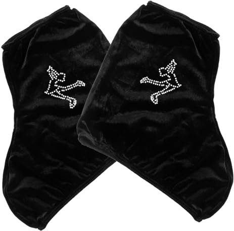 Toddmomy Couvre-Bottes Élastiques en Polyester pour Patins À Glace Et Patins À roulettes - Accessoire Pratique pour Hommes Femmes Et Enfants (21X17Cm Noir)