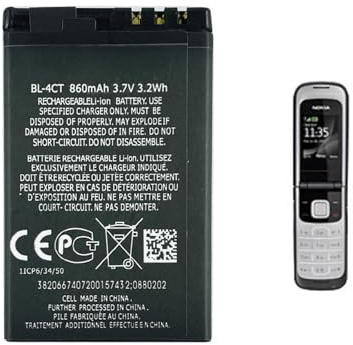 Aousavo BL-4CT ersatz akku Kompatibel mit Nokia 2720 Fold AKKU, 5310, 6600 Fold, 6700 Slide, 7210 Supernova, 7230, 7310 Supernova, X3,BL-4CT AKKU