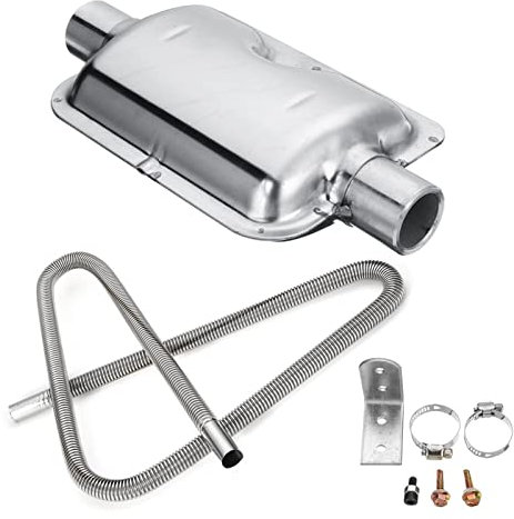 SENHE 60-300cm Air Diesel chauffage de stationnement en acier inoxydable tuyau d'échappement Tube évent de gaz réservoir de carburant accessoires de chauffage de voiture (Color : 60cm)