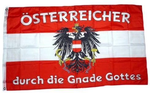 Fahne/Flagge Österreicher durch die Gnade Gottes 90 x 150 cm