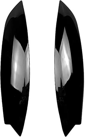 Helle schwarze Scheinwerfer-Augenbrauen-Augenlider-Abdeckung-Wimpern-Kopf-Licht-Lampen-Aufkleber, für Golf 5 R32 MK5 2005 2006 2007