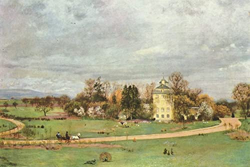 PSVDCTOO Gefeiert Wandbilder Kunst Poster Poster Wandbild L'holzhausenpark Di Francoforte Hans Thoma Vintage Wandbild für Heimdekoration 60x90cm