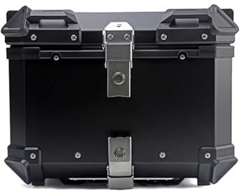 BIRNN Motorrad Topcase für Honda Crf 1000l Africa Twin, Motorrad Heckkasten Wasserdicht Haltbar Motorrad Kofferraumbox Motorcycle Suitcase Reise Aufbewahrungsbox, 45L-Black