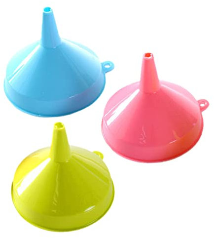 COLLBATH 3st Trichterset Aus Kunststoff Füllflaschentrichter Trichter Gastrichter Einmachwerkzeuge Breiter Auslauftrichter Dosentrichter Labortrichter Plastik Wiederverwendbar