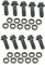 Banjo-Bolzen-Set, M10, M8, mit Kupfer-Unterlegscheiben, Ersatzteile, einfache Installation, verschleißfester Kraftstoffleitungsadapter für Motorrad (10 mm)