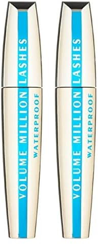 LOréal Paris Volume Millon Lashes Máscara Waterproof Volumen Extremo (Packung mit 2)