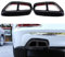 TANGSIYANG Auspuffblende Edelstahlauto-hintere doppelte Auspuff-Schalldämpfer-Rohrabdeckung-Trim-Auspuff-Schalldämpfer-Panel-Fit-Gebrauch for BMW 5 Serie G30 G31 2017 2018 2018 Auspuff Endrohr