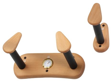 Appendiabiti da parete per chitarra con piccolo igrometro per chitarra, gancio per appendere la chitarra, staffa con viti per chitarra e basso