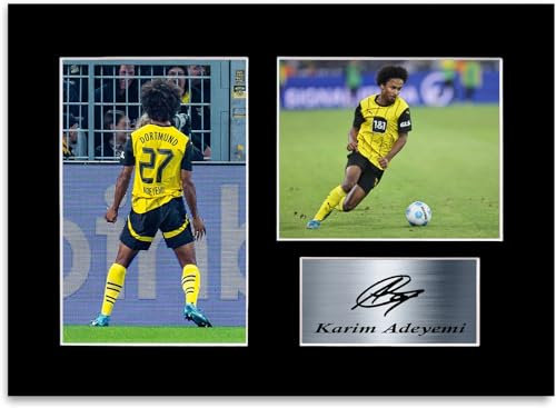 Foto-Poster Karim Adeyemi Fußballspieler 2024 für Dortmund Fußballfans