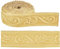 CRASPIRE Moldura de Corona de 7.38 pie X 1.97 Pulgadas Despegable Y Adherible Borde de Espuma Flexible Color Beige Borde de Papel Tapiz Autoadhesivo Borde de Pared Decorativo Adhesivo 3D Borde