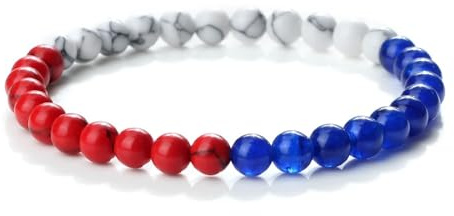 Dsnyu Bracelet Perle Homme Elastique, Bracelet Perle Femme Bracelet Perle De Malachite Turquoise Forme Ronde Bijoux