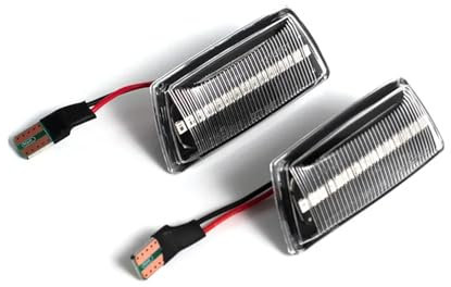 TGFQOLB Spiegelblink Blinkerlampe Kompatibel Mit Opel Für Astra H Für MK5 Für Zafira B Für MK2 2005-2014 Seitenmarkierungs-dynamischer Blinkerspiegel-Blinker 13193575(Crystal Type)