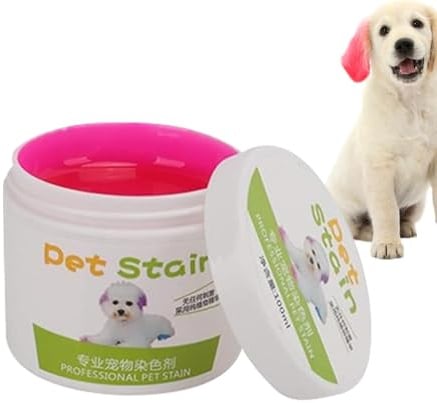 Hund Haarfärbemittel - Haustier Haarfärbemittel | Katze Haarfärbemittel | Pet Hair Coloring | 100ml Hund Haar Farbstoff | Einfach zu verwendende Haustier Haarfärbemittel Pflanzenextrakt Helle Farbe