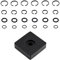 GIONAR 12 Set Impact Wrench Retaining Ring Kit for Milwaukee Impact Wrench, 6 Set 3/8 & 6 Sets 1/2 Retainer Ring Clip and O Ring & 1 Install Tool, for Milwaukee 1/2 & 3/8 Impact Gun