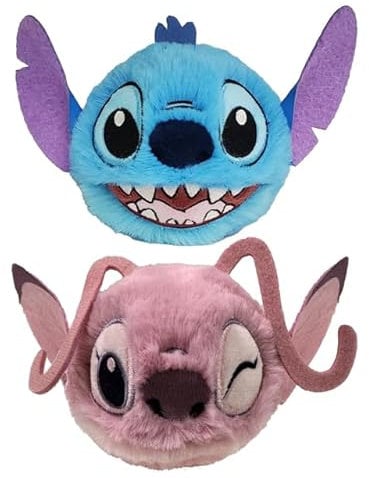 TY Stitch und Angel Bouncer 2-Teile-Set – Weiches Plüschtier für Kinder – Kuschelig, Sammelbar, Gefüllte Plüschtiere – Bounce Plüschtier, Kuschelgeschenk für Jungen & Mädchen