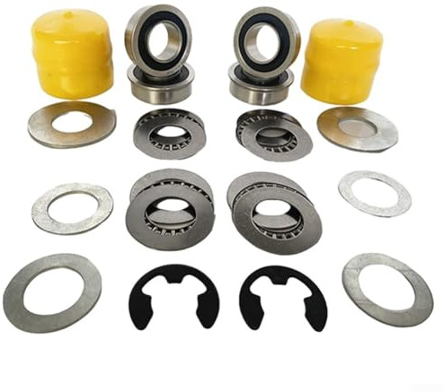 BlissfulAbode Vorderradlagersatz für Rasenmäher Teile passend für Craftsman M123811 AM127304 AM118315 M143338 9040H inkl. Lager Clips Dichtungen für Wartung