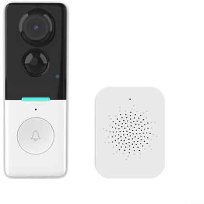 Wi-Fi-Video-Türklingel, 100 W Pixel PIR-Erkennung, Remote-Wake-Up & Echtzeit-Gegensprechanlage für Handy-Steuerung, Sicherheit im Freien