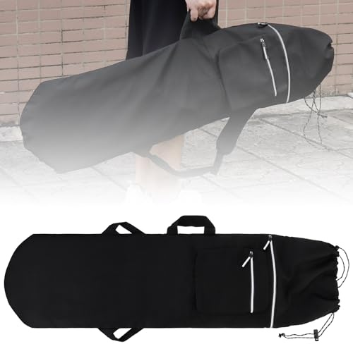 Tobefore Heavy-Duty Skateboard Backpack for 41 Longboard, Black